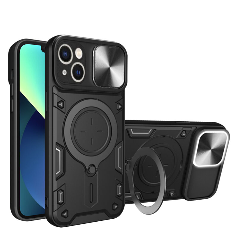 Husa iPhone 13 Techsuit CamGuard Pro, negru