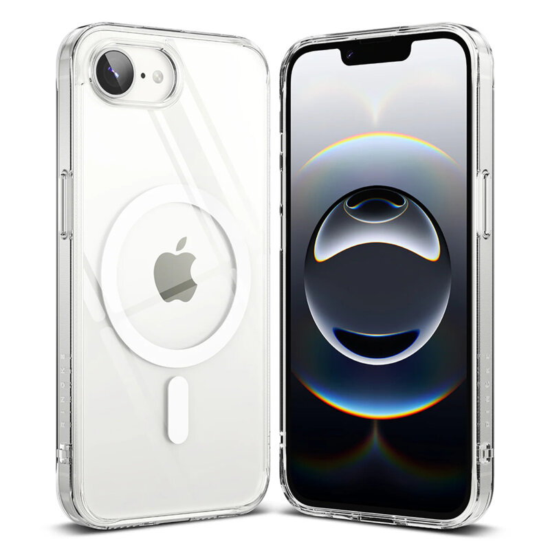 Husa iPhone 16e Ringke Fusion MagSafe, transparenta