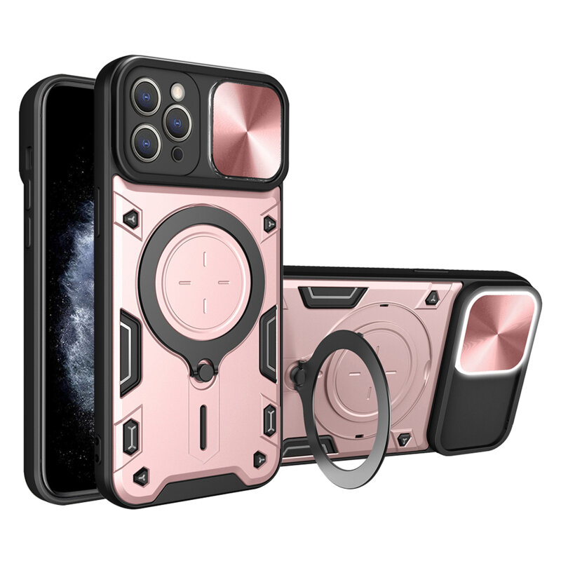 Husa iPhone 11 Pro Max Techsuit CamGuard Pro, roz auriu