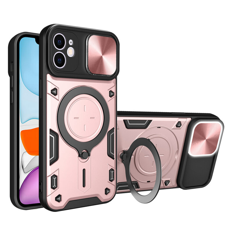 Husa iPhone 11 Techsuit CamGuard Pro, roz auriu