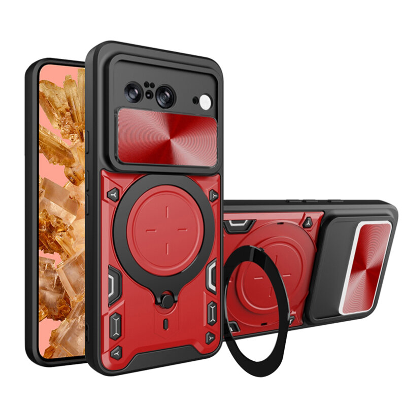 Husa Google Pixel 8 Techsuit CamGuard Pro, rosu