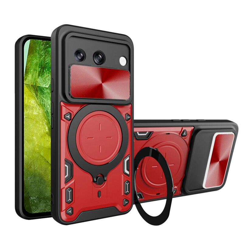 Husa Google Pixel 8a Techsuit CamGuard Pro, rosu