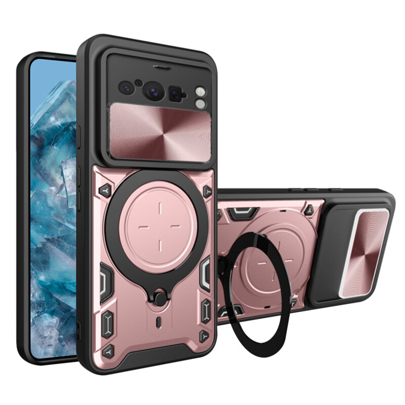 Husa Google Pixel 8 Pro Techsuit CamGuard Pro, roz auriu