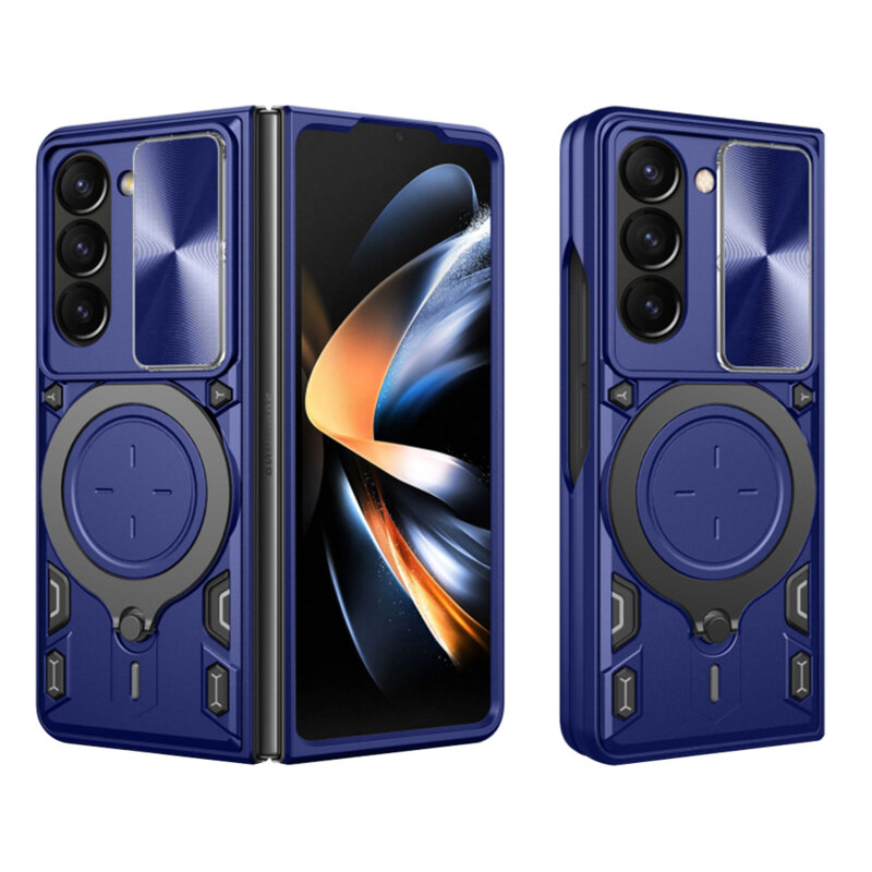 Husa Samsung Galaxy Z Fold5 Techsuit CamGuard Pro, albastru