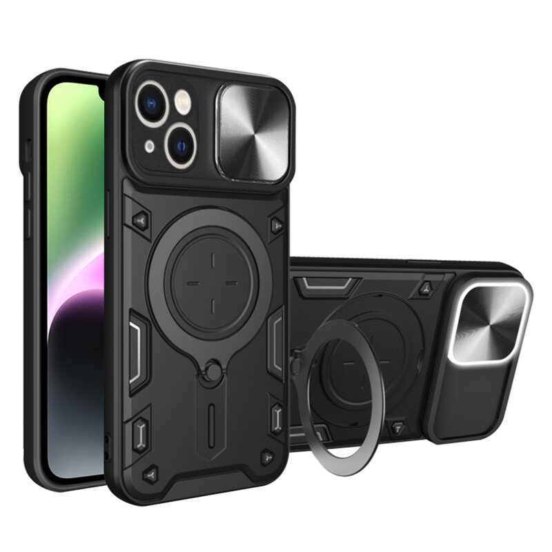 Husa iPhone 14 Techsuit CamGuard Pro, negru