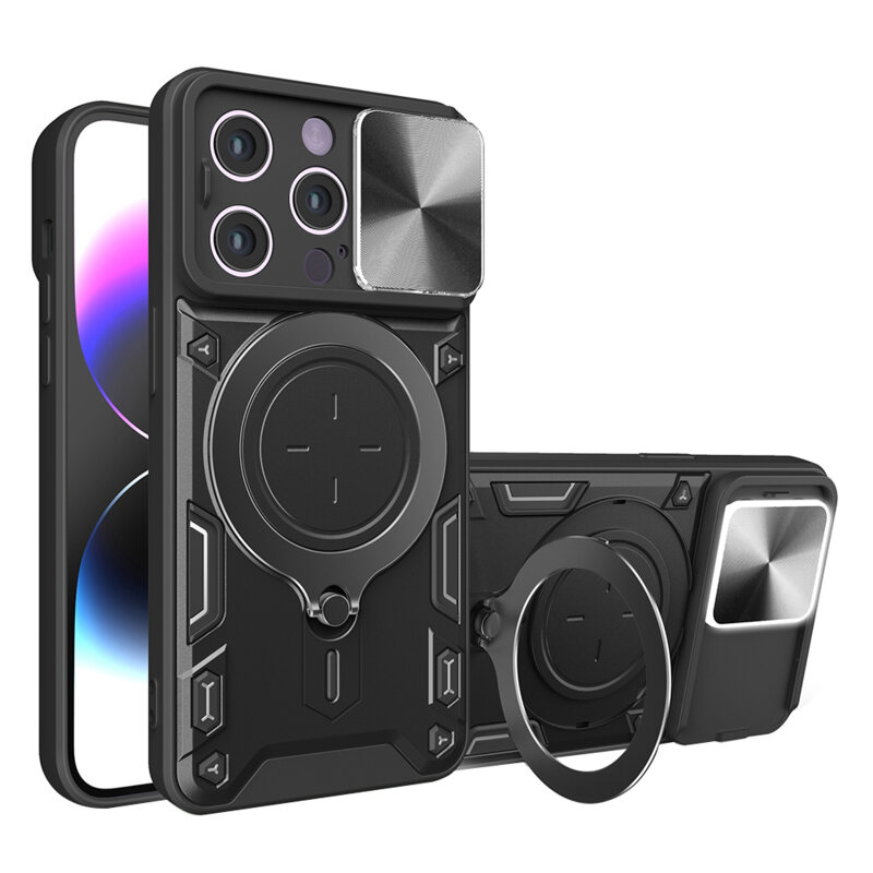 Husa iPhone 14 Pro Techsuit CamGuard Pro, negru