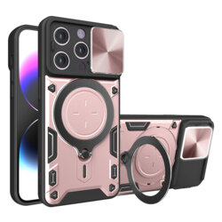 Husa iPhone 14 Pro Techsuit CamGuard Pro, roz auriu