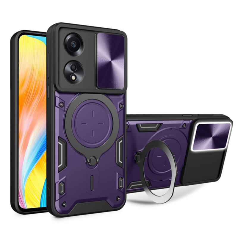 Husa Oppo A58 4G Techsuit CamGuard Pro, mov