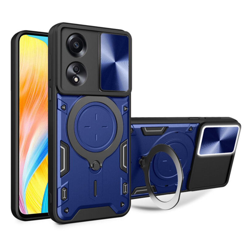 Husa Oppo A58 4G Techsuit CamGuard Pro, albastru