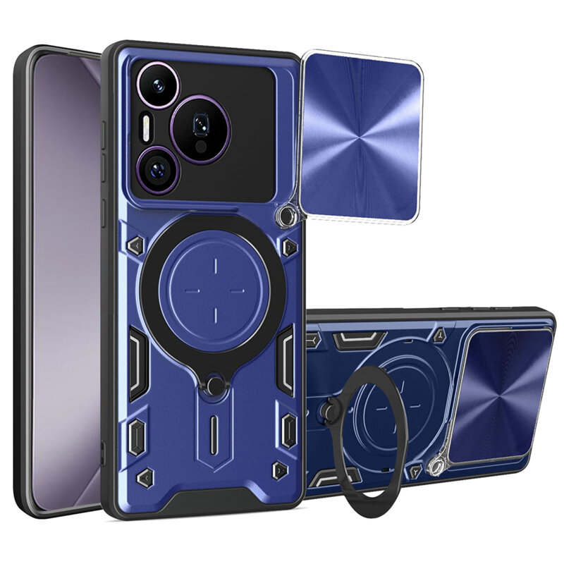 Husa Huawei Pura 70 Techsuit CamGuard Pro, albastru