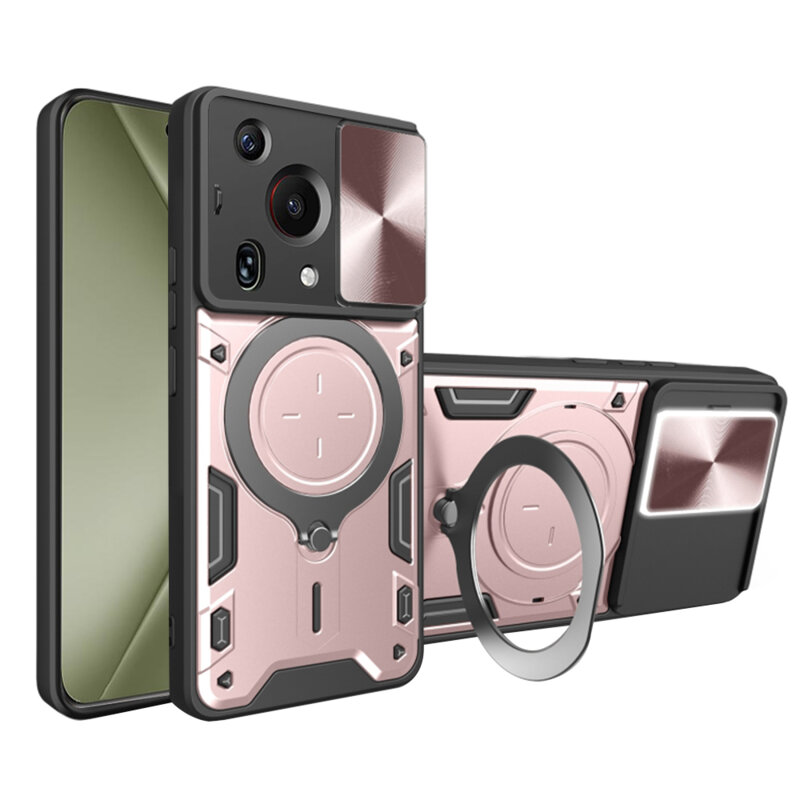 Husa Huawei Pura 70 Ultra Techsuit CamGuard Pro, roz auriu