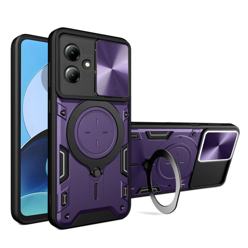 Husa Motorola Moto G14 Techsuit CamGuard Pro, mov