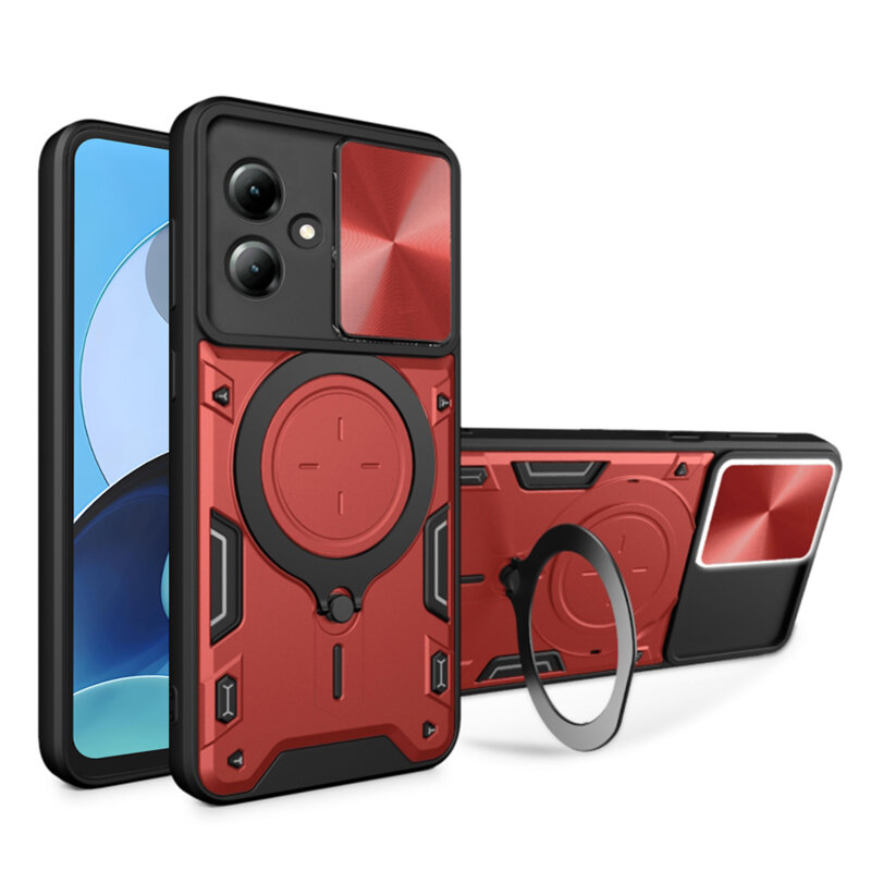 Husa Motorola Moto G14 Techsuit CamGuard Pro, rosu