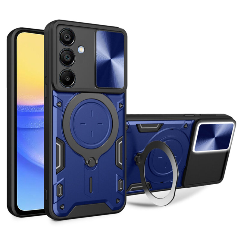 Husa Samsung Galaxy A15 4G Techsuit CamGuard Pro, albastru