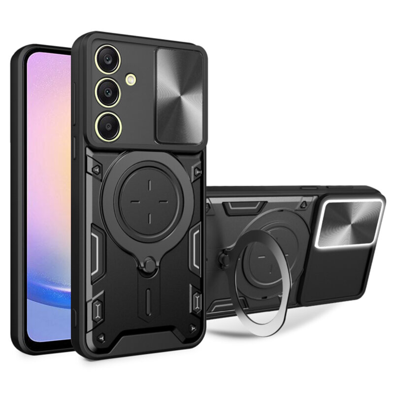 Husa Samsung Galaxy A25 5G Techsuit CamGuard Pro, negru