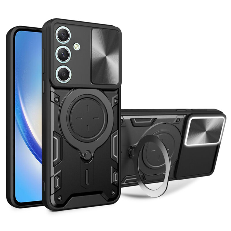 Husa Samsung Galaxy A34 5G Techsuit CamGuard Pro, negru