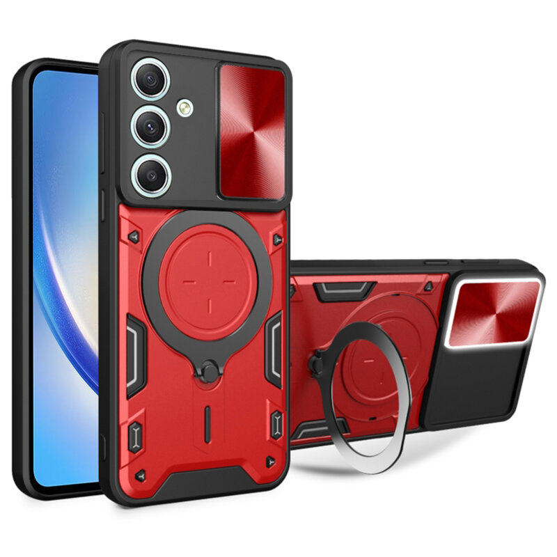 Husa Samsung Galaxy A34 5G Techsuit CamGuard Pro, rosu