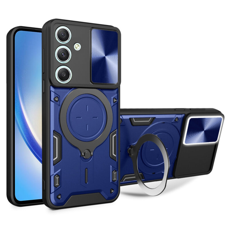 Husa Samsung Galaxy A34 5G Techsuit CamGuard Pro, albastru