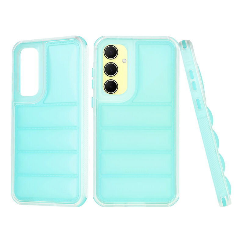 Husa Samsung Galaxy A35 5G Techsuit Wave Shield, turcoaz