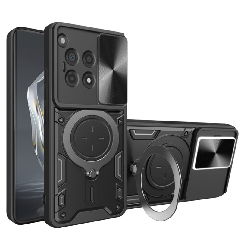 Husa OnePlus 12R Techsuit CamGuard Pro, negru