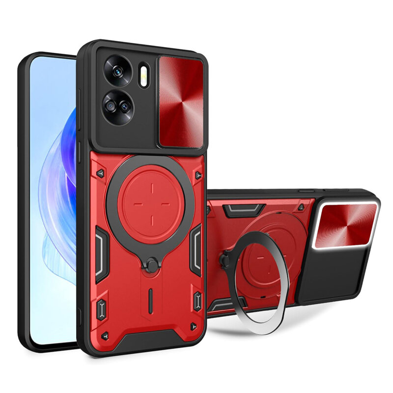 Husa Honor 90 Lite Techsuit CamGuard Pro, rosu