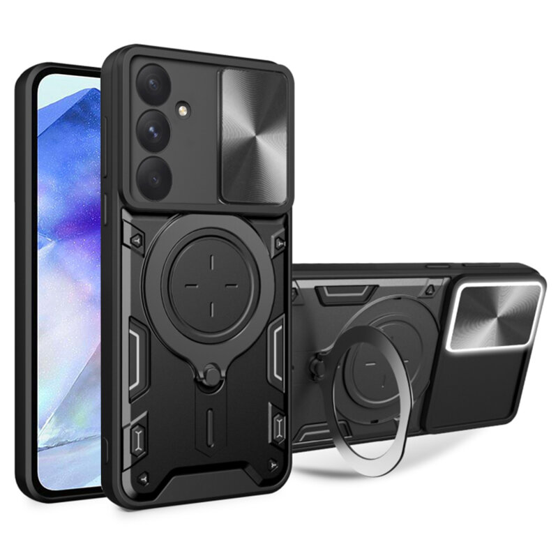 Husa Samsung Galaxy A55 5G Techsuit CamGuard Pro, negru