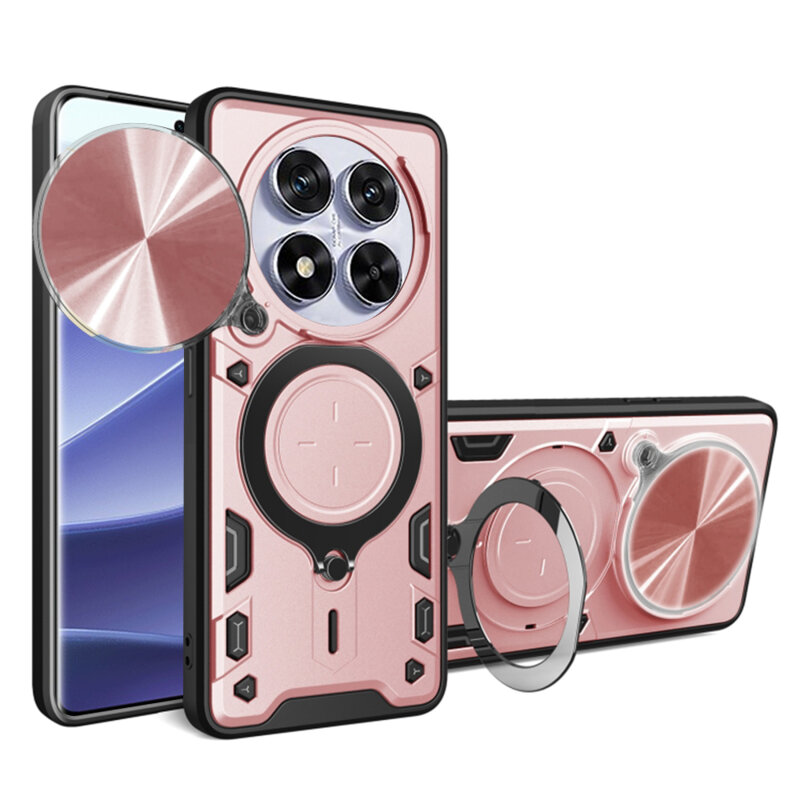 Husa Xiaomi Redmi Note 14 Pro 5G Techsuit CamGuard Pro, roz auriu