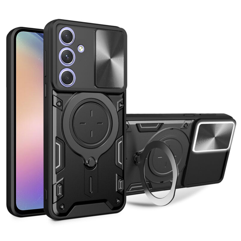 Husa Samsung Galaxy A54 Techsuit CamGuard Pro, negru