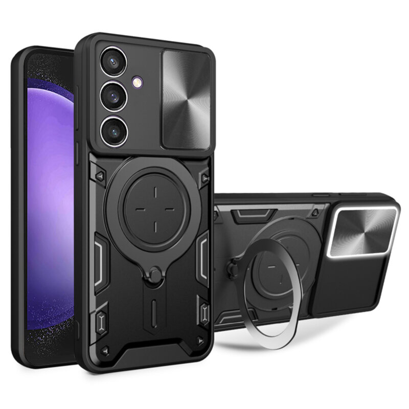 Husa Samsung Galaxy S23 FE Techsuit CamGuard Pro, negru