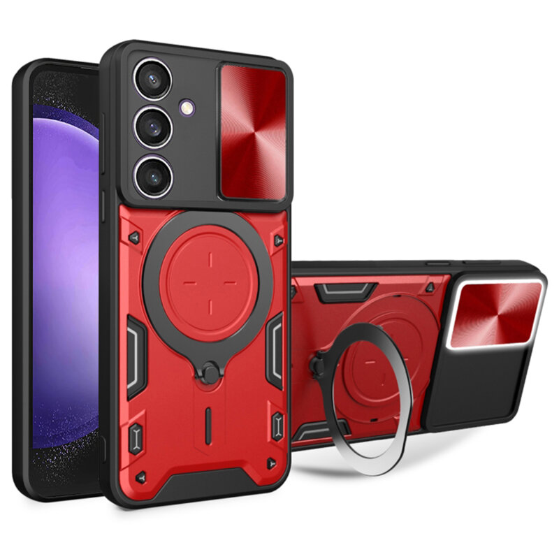 Husa Samsung Galaxy S23 FE Techsuit CamGuard Pro, rosu