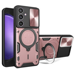 Husa Samsung Galaxy S23 FE Techsuit CamGuard Pro, roz auriu