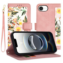 Husa personalizata fete iPhone 16e Techsuit FlipCraft, roz