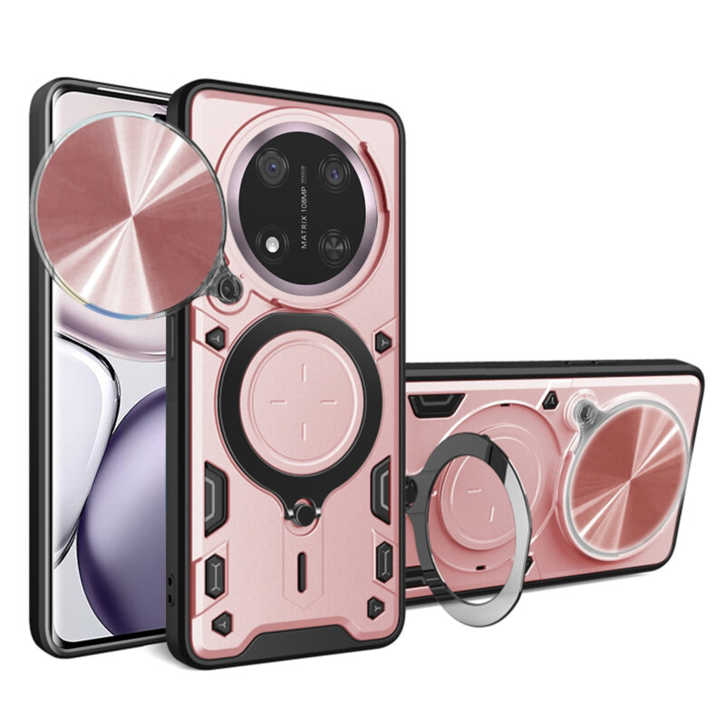 Husa Honor Magic7 Lite Techsuit CamGuard Pro, roz auriu