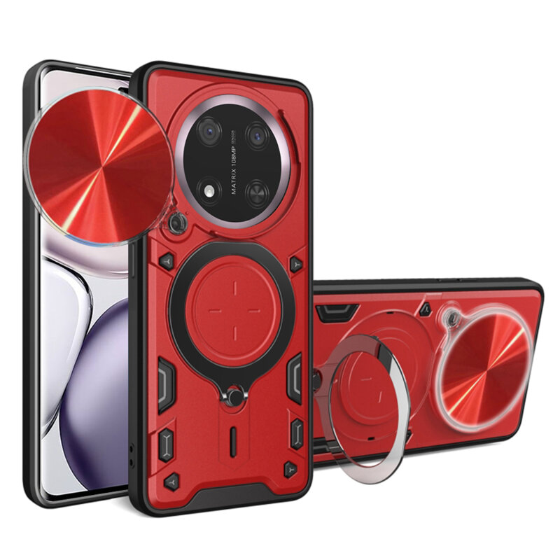 Husa Honor Magic7 Lite Techsuit CamGuard Pro, rosu