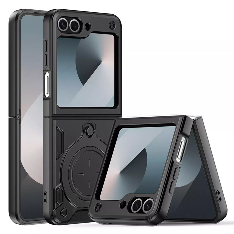 Husa Samsung Galaxy Z Flip6 Techsuit CamGuard Pro, negru