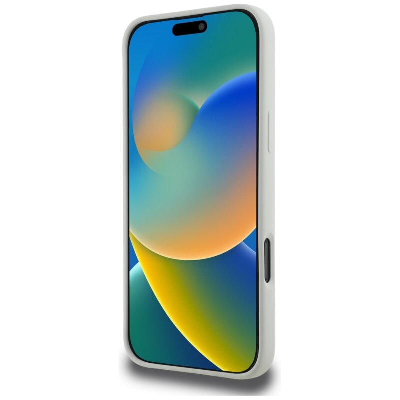 Husa Karl Lagerfeld iPhone 16 Pro Silicone MagSafe, Karl&Choupette Head, bej, KLHMP16LSKCHTCE