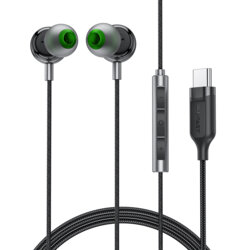 Casti in-ear Type-C cu microfon Acefast L5, 1.2m, negru