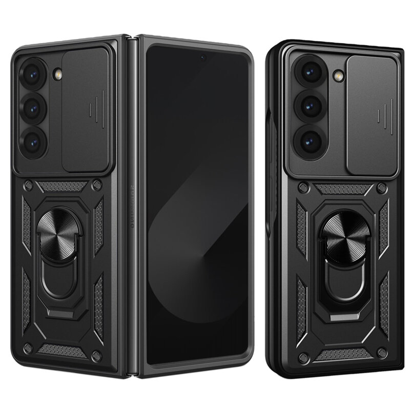 Husa Samsung Galaxy Z Fold6 protectie camera Techsuit CamShield Series, negru