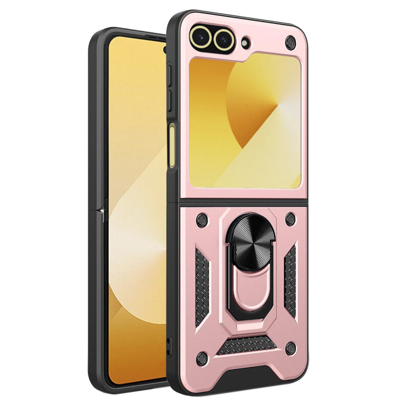 Husa Samsung Galaxy Z Flip6 protectie camera Techsuit CamShield Series, roz