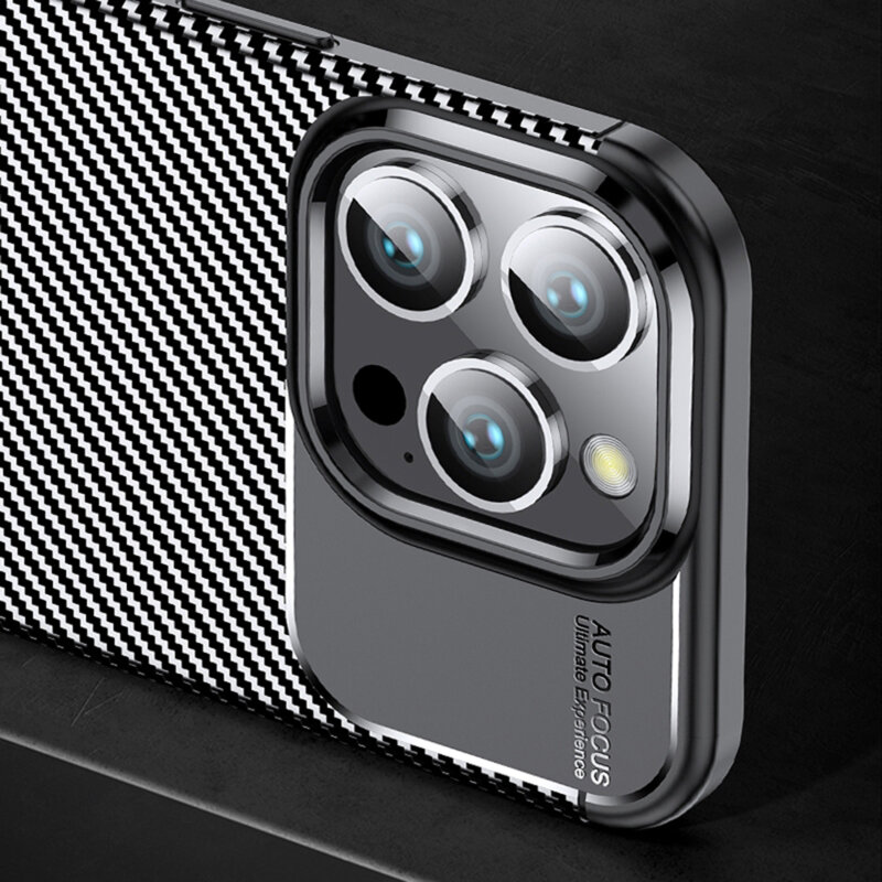 Husa OnePlus 13R Techsuit CarbonFiber, negru