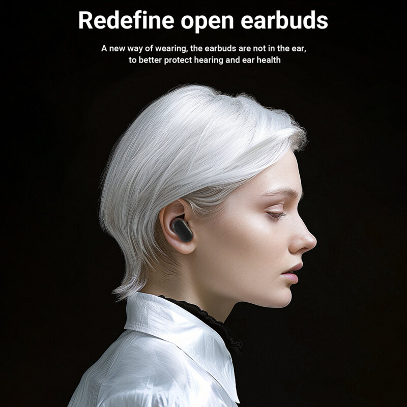 Casti Type-C Bluetooth 5.3, IPX4, Acefast FA003, 500mAh, alb