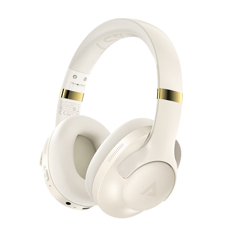 Casti Wireless Bluetooth 5.3, IPX4, Hi-Fi, Acefast H4, bej