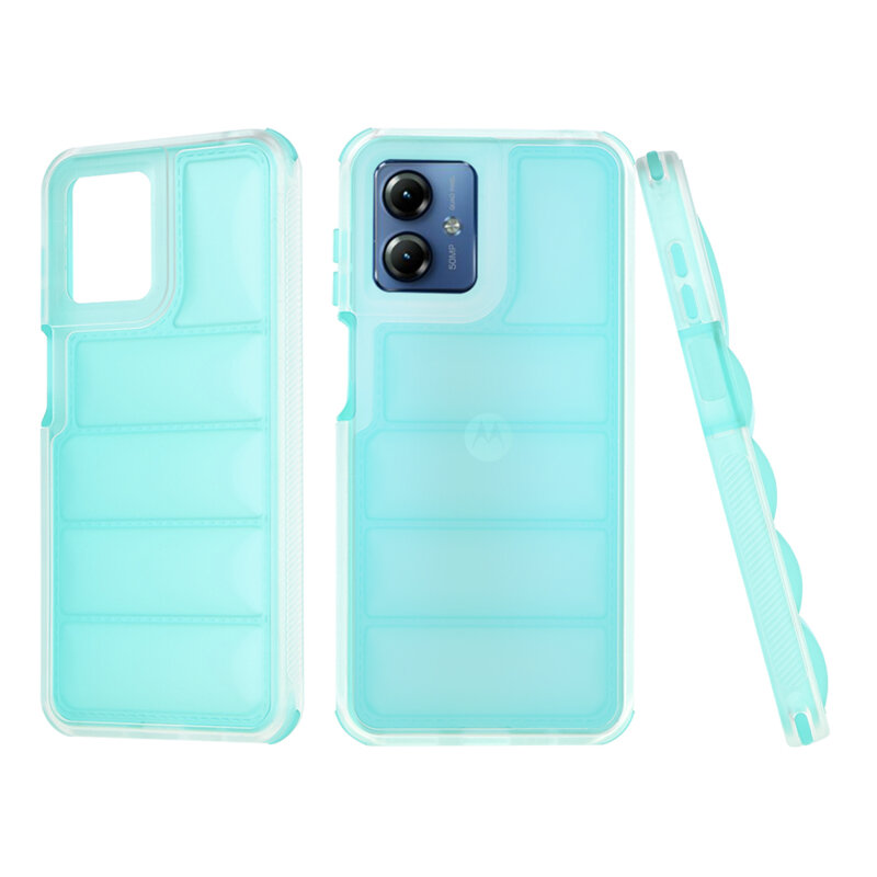 Husa Motorola Moto G14 Techsuit Wave Shield, turcoaz