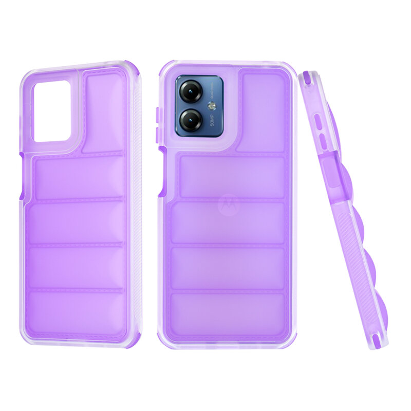 Husa Motorola Moto G14 Techsuit Wave Shield, mov