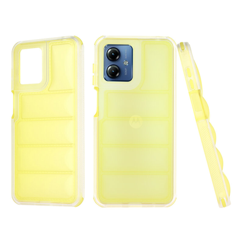 Husa Motorola Moto G14 Techsuit Wave Shield, galben
