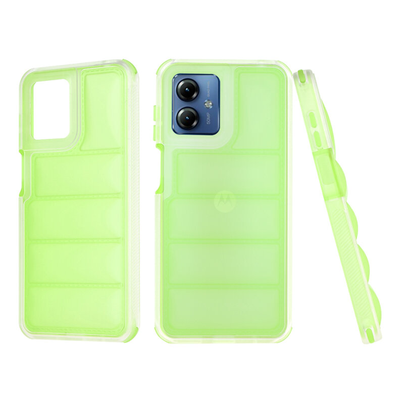 Husa Motorola Moto G14 Techsuit Wave Shield, verde