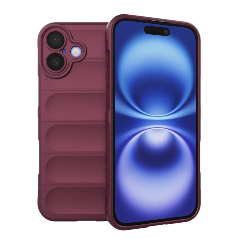 Husa iPhone 16 Techsuit Magic Shield, bordo