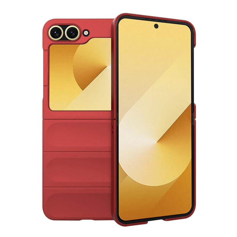 Husa Samsung Galaxy Z Flip6 Techsuit Magic Shield, rosu