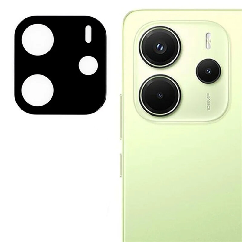 Folie camera Xiaomi Redmi Note 14 4G (Regional) Techsuit Full Glass, negru