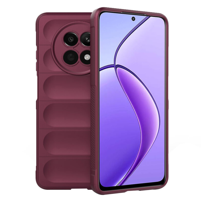 Husa Realme 12 Techsuit Magic Shield, bordo